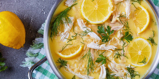 Avgolemono Greek Lemon Chicken Soup