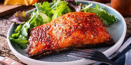 Glazed Salmon with Honey-Lime Teriyaki Source