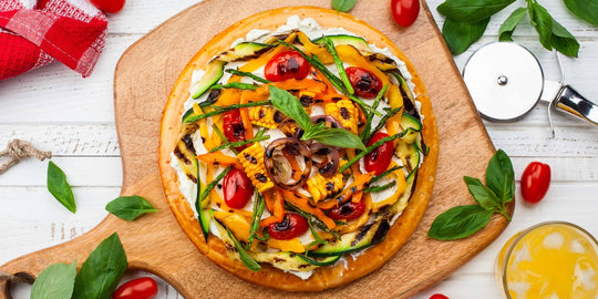 Zucchini, Leek and Ricotta Pizza