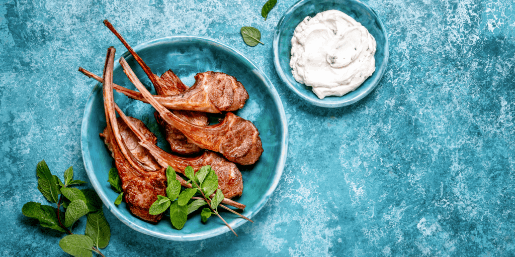 Grilled HerbPacked Lamb Chops & Yogurt Sauce Zenwise