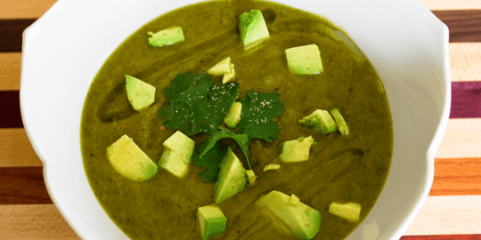 The Fairy Gutmother’s Roasted Poblano Pepper Soup