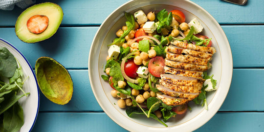 Lemon Grilled Chicken with Chickpea Salad