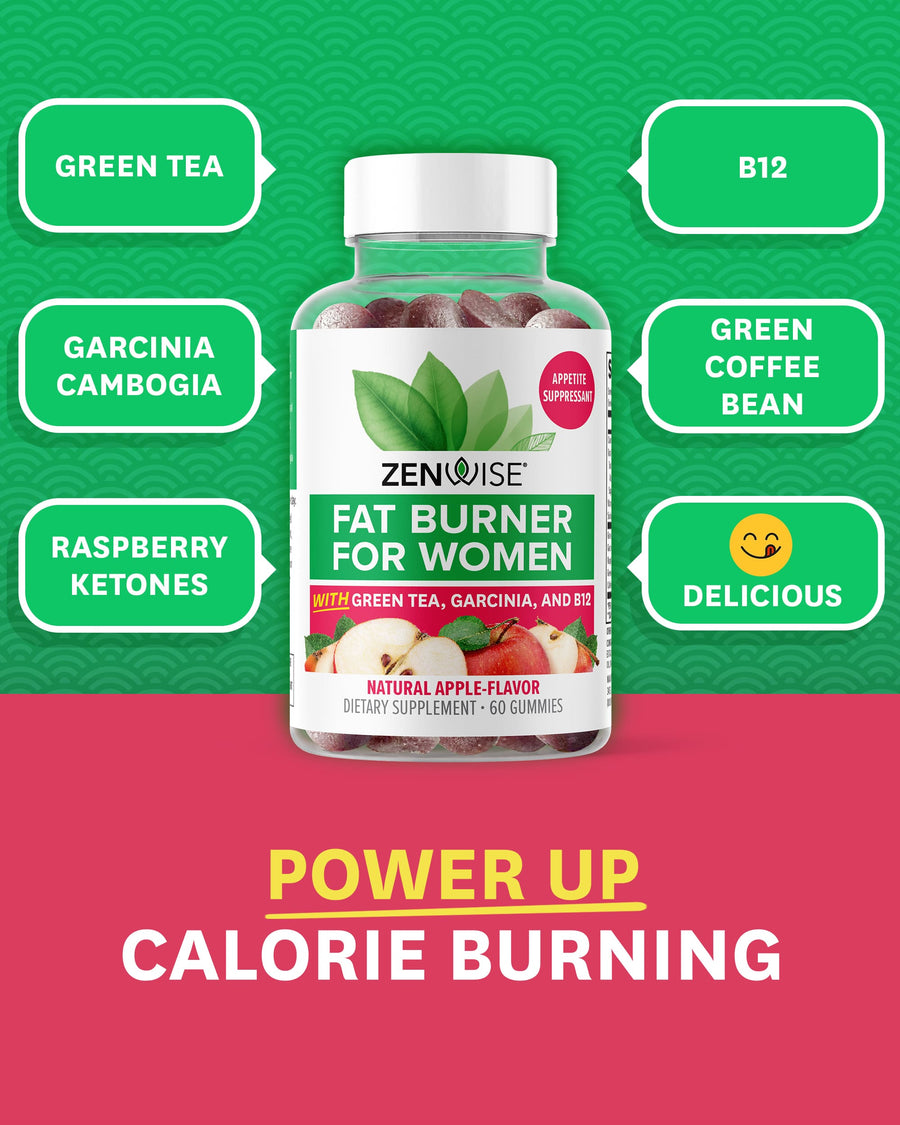 Green Tea Fat Burning Gummies - Apple Flavor