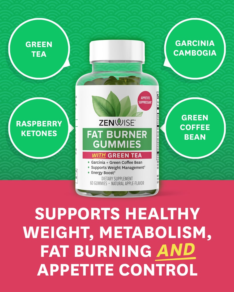 Fat Burner Gummies With Green Tea Zenwise