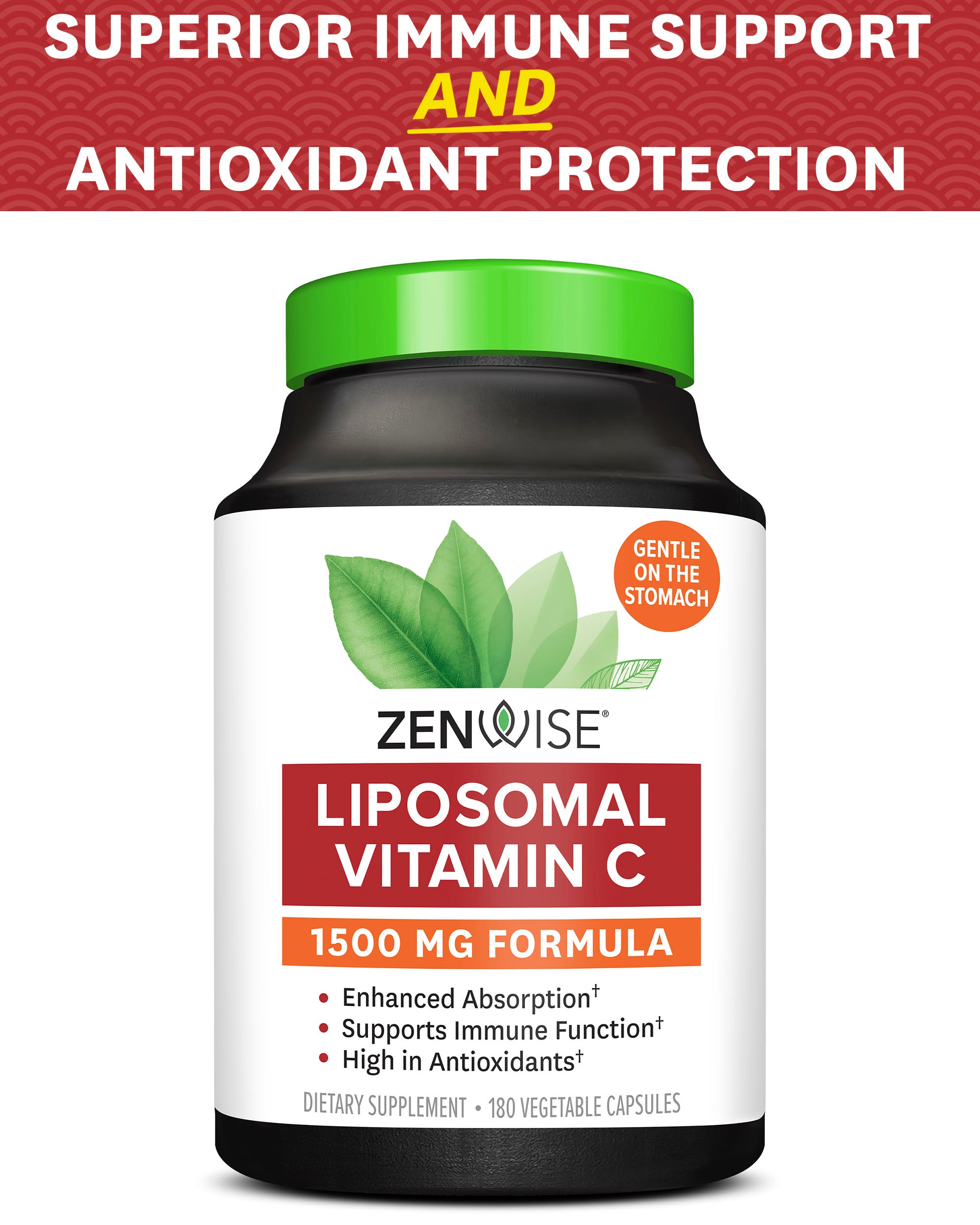 Liposomal Vitamin C Immune Support, Collagen, Connective Tissue Zenwise